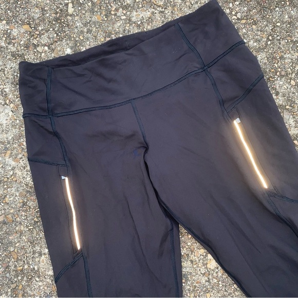 Athleta Charcoal Leggings with zippers black - Picture 7 of 7